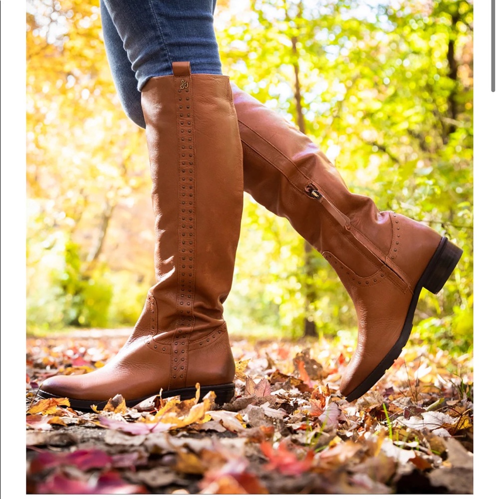 NWOT Sam Edelman Prina Boot Whiskey Leather
